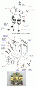 Diagram Diagram and Parts List for HMD-400-CE-B  Hamilton Beach Drink Mixer